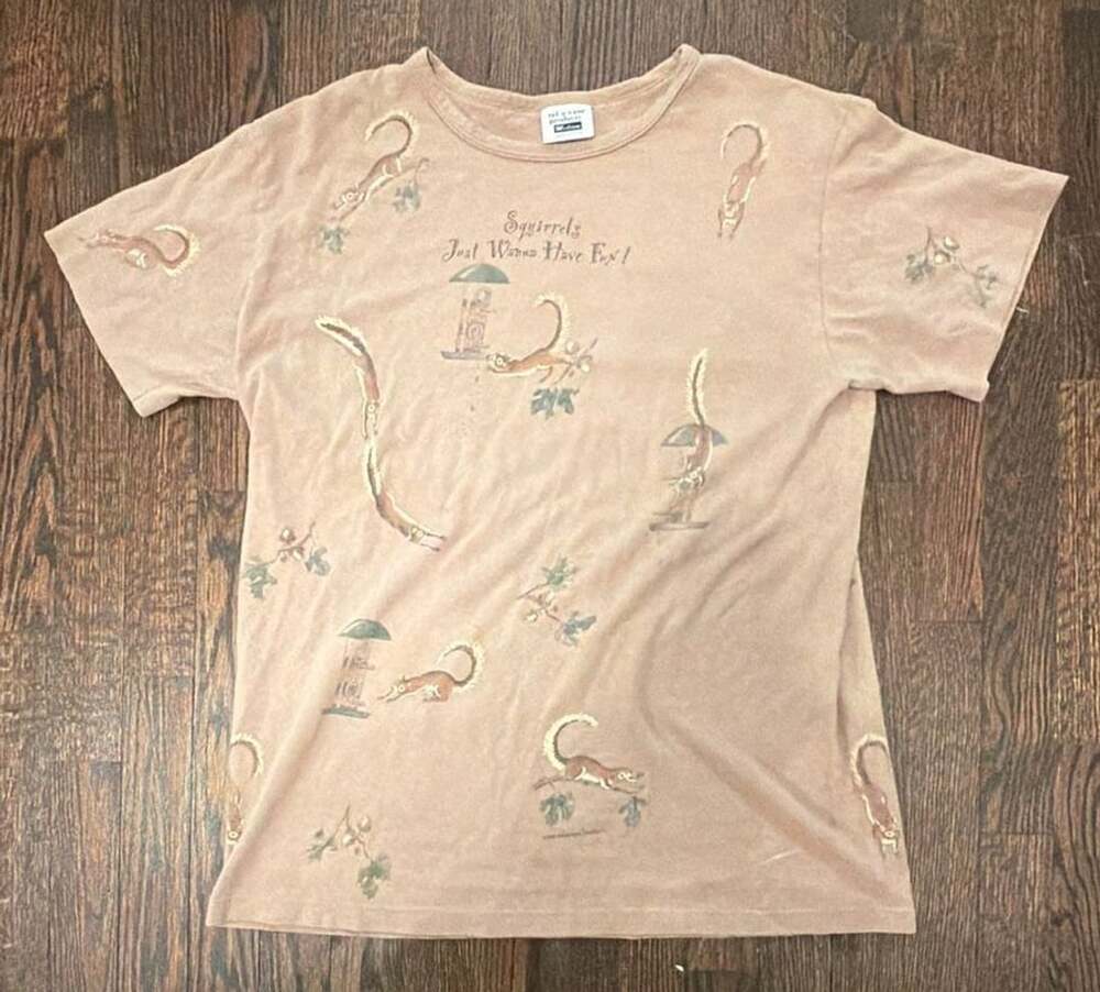 Vintage 1990s Relevant Products Squirrels Just Wanna Have Fun T-Shirt Medium
